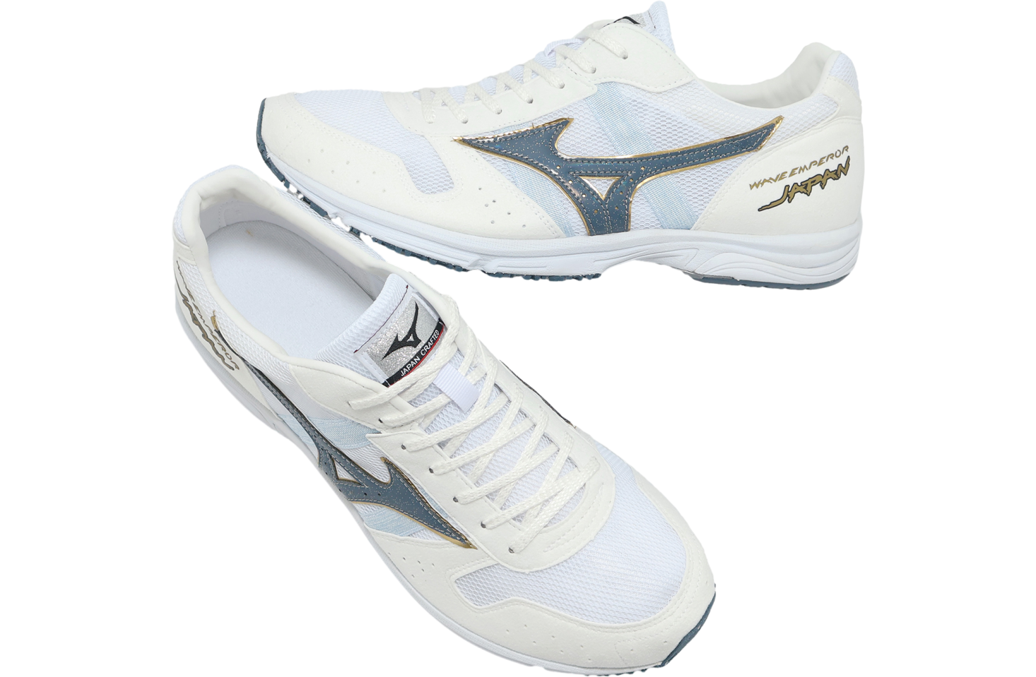 Mizuno Wave Emperor Japan 4 White / Navy - May 2025