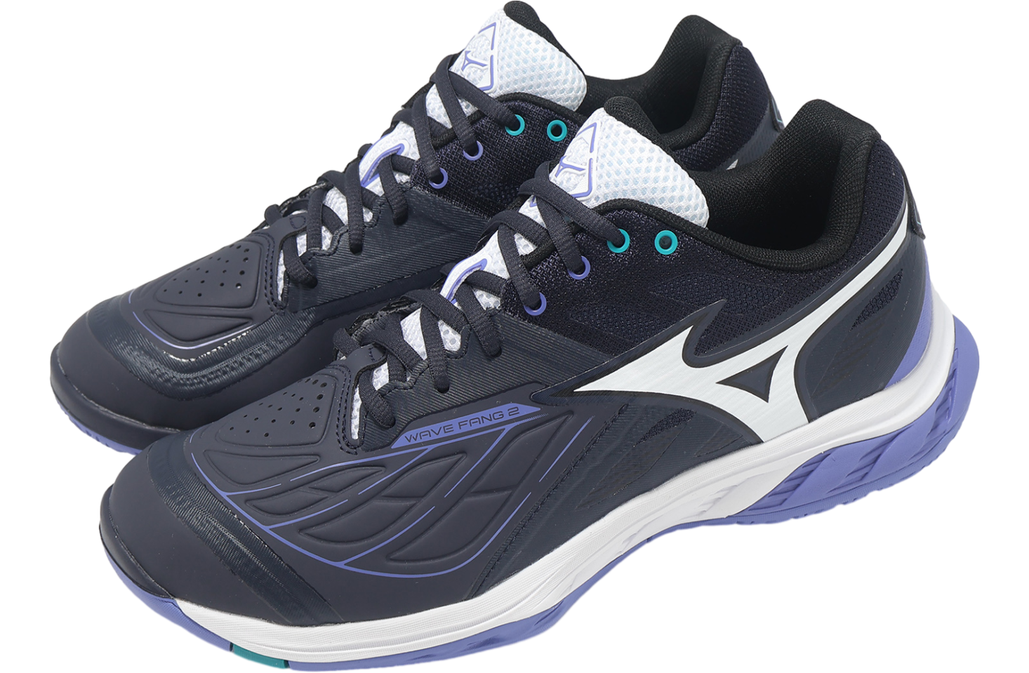 Mizuno Wave Fang 2 Wide Navy / White
