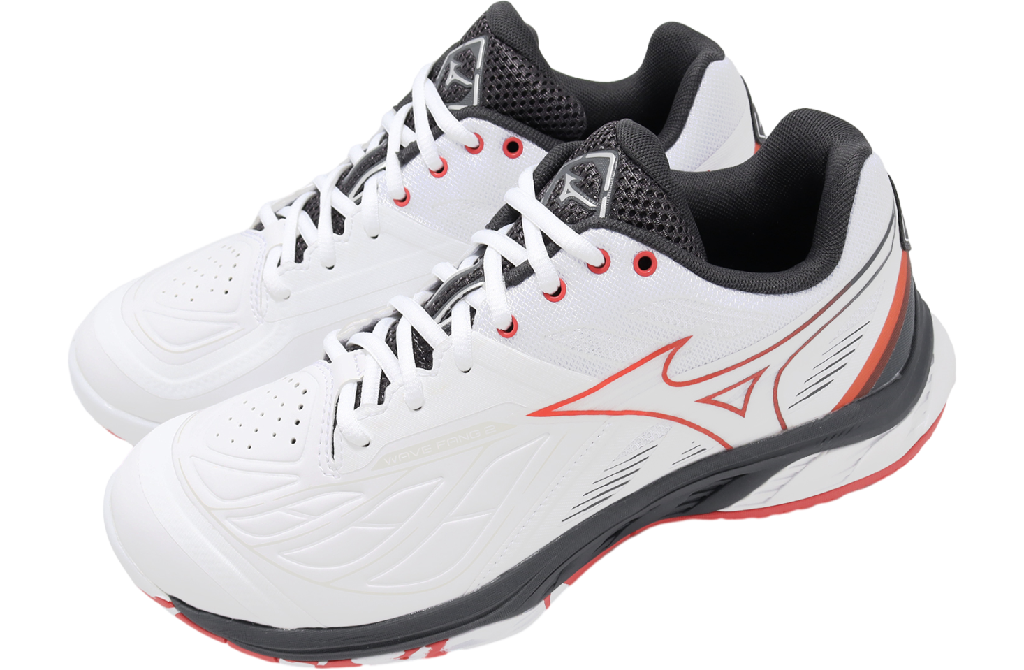 左)3,000円OFF!◎New!◎Volan◎MOON FLEX 2◎9.7 Mizuno Wave Fang 2 ONE PIECE Badminton 3E 71GA241332 Men's