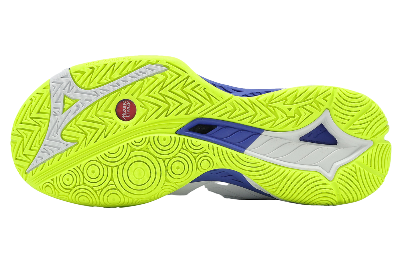 Mizuno Wave Fang 2 Wide White / Blue / Green - Jan 2026