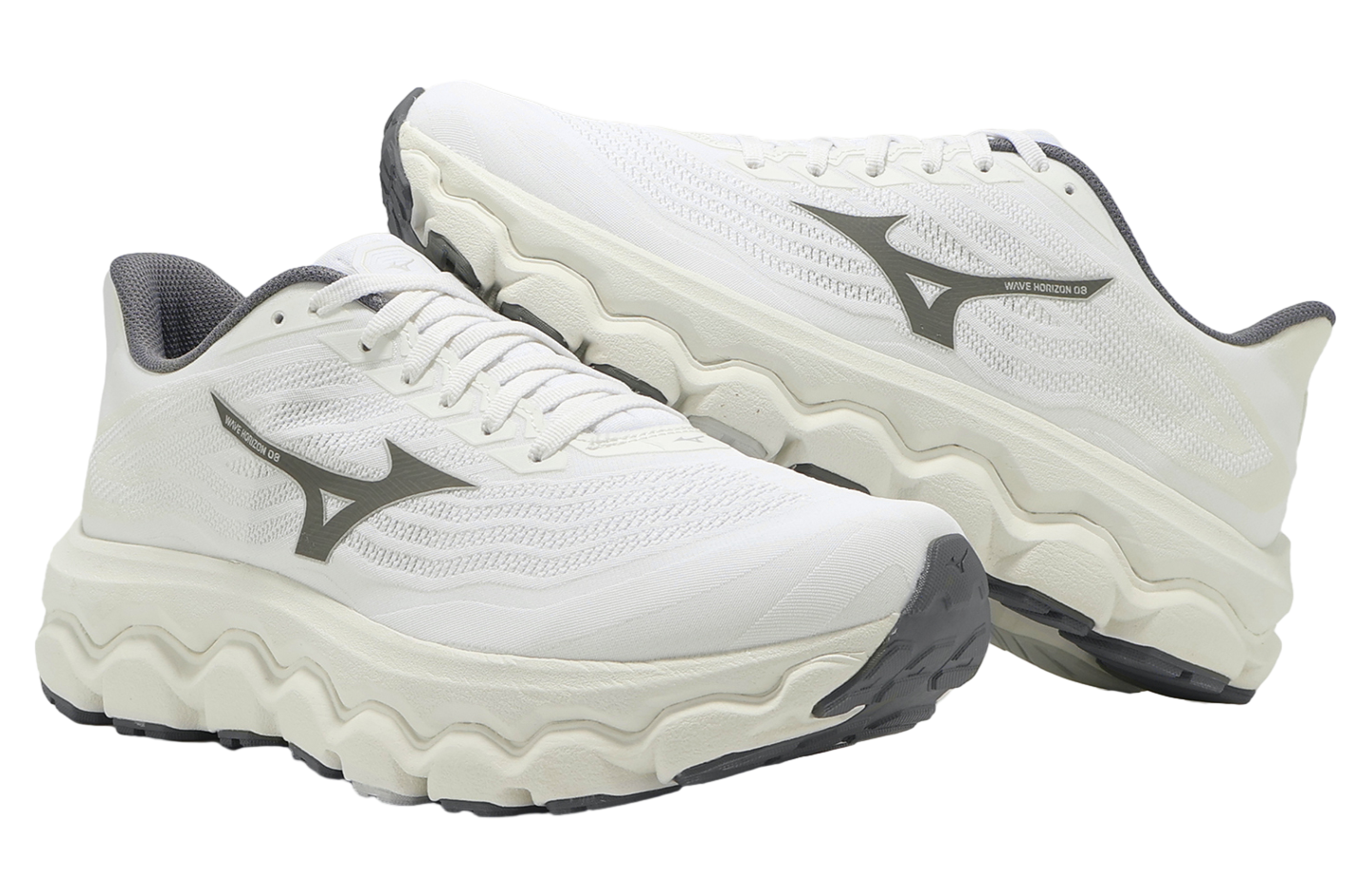 シュウコー Mizuno Wave Horizon 8 Super Wide White / Grey - Jun 2025