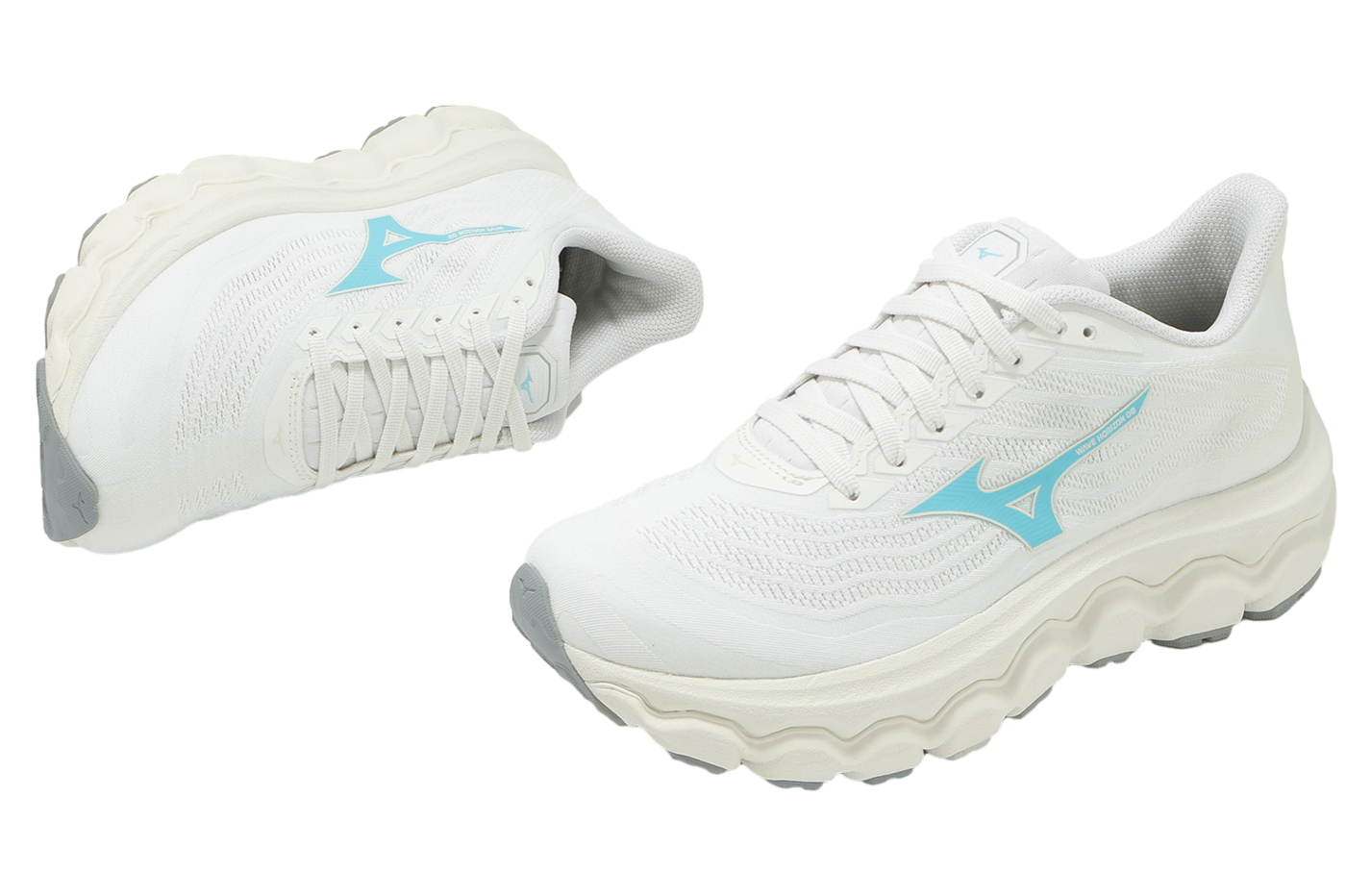 ￡澪￡　1028 Mizuno Wave Horizon 8 Super Wide WMNS Beige / Grey - Jun