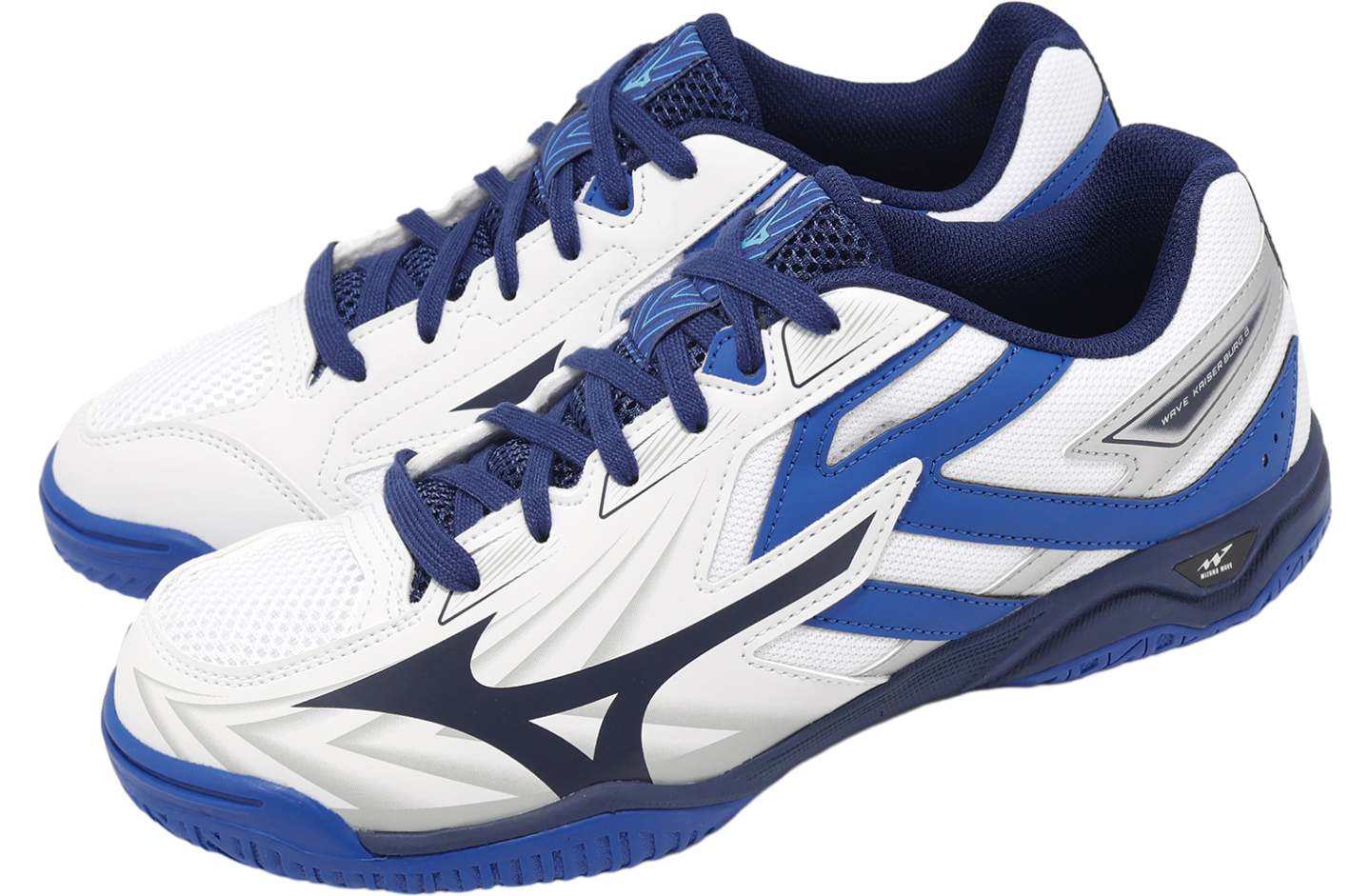 Mizuno Wave Kaiserburg 8 Wide White / Blue