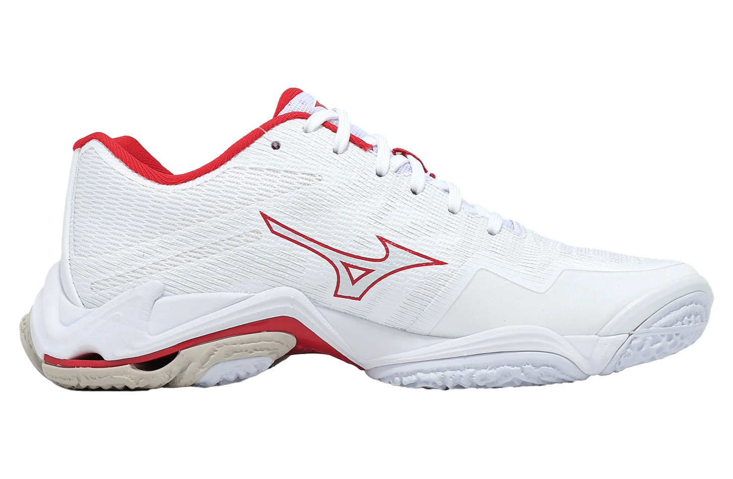 Mizuno Wave Lightning Elite White / Red