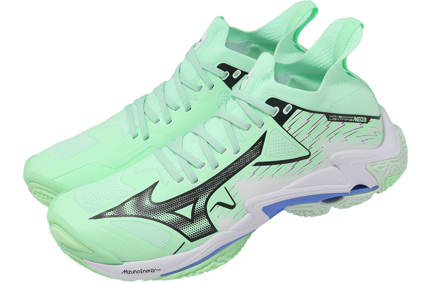 Mizuno Wave Lightning Neo 3 Green / Black - Jan 2025 - V1GA240286
