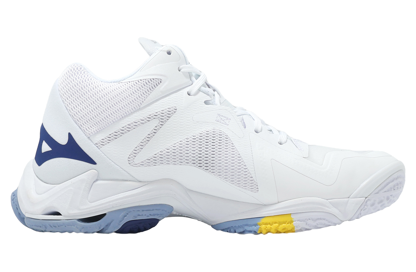 Mizuno Wave Lightning Z8 Mid White / Blue - Jan 2025