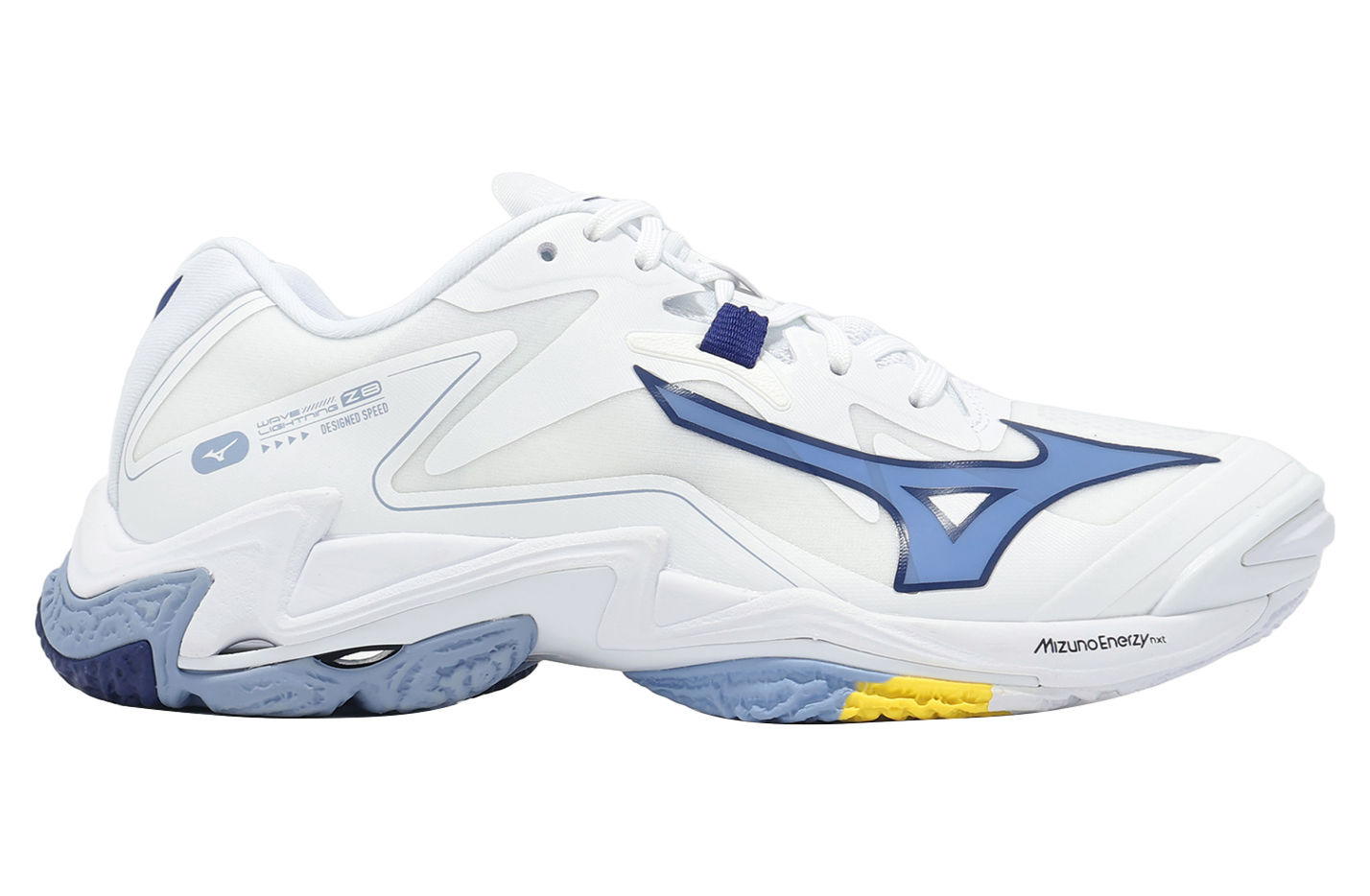 Mizuno Wave Lightning Z8 ホワイト/ネイビー Mizuno Wave Lightning Z8 White / Blue - Feb 2025
