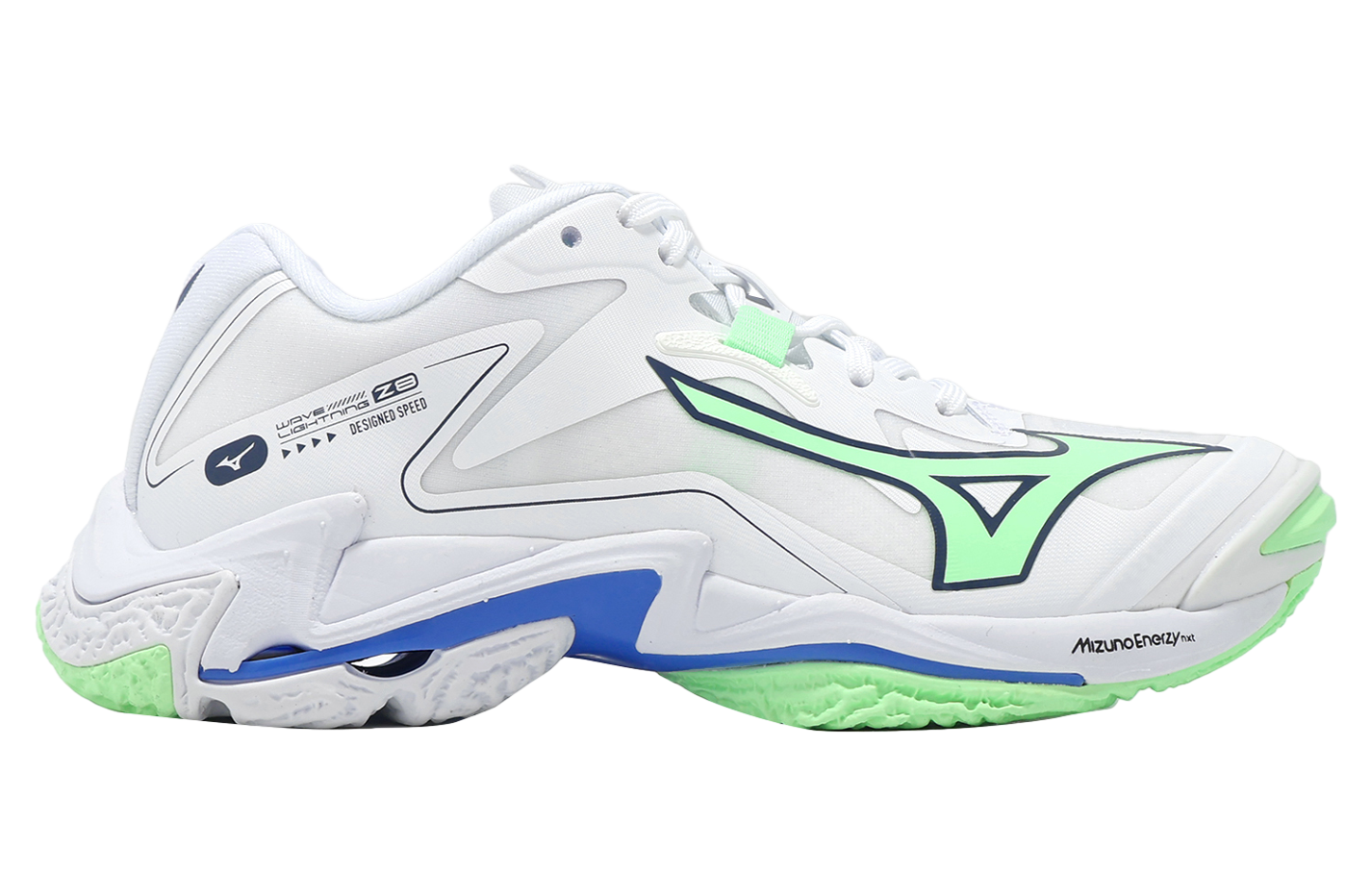 Mizuno Wave Lightning Z8 Wide White / Green - Jan 2025