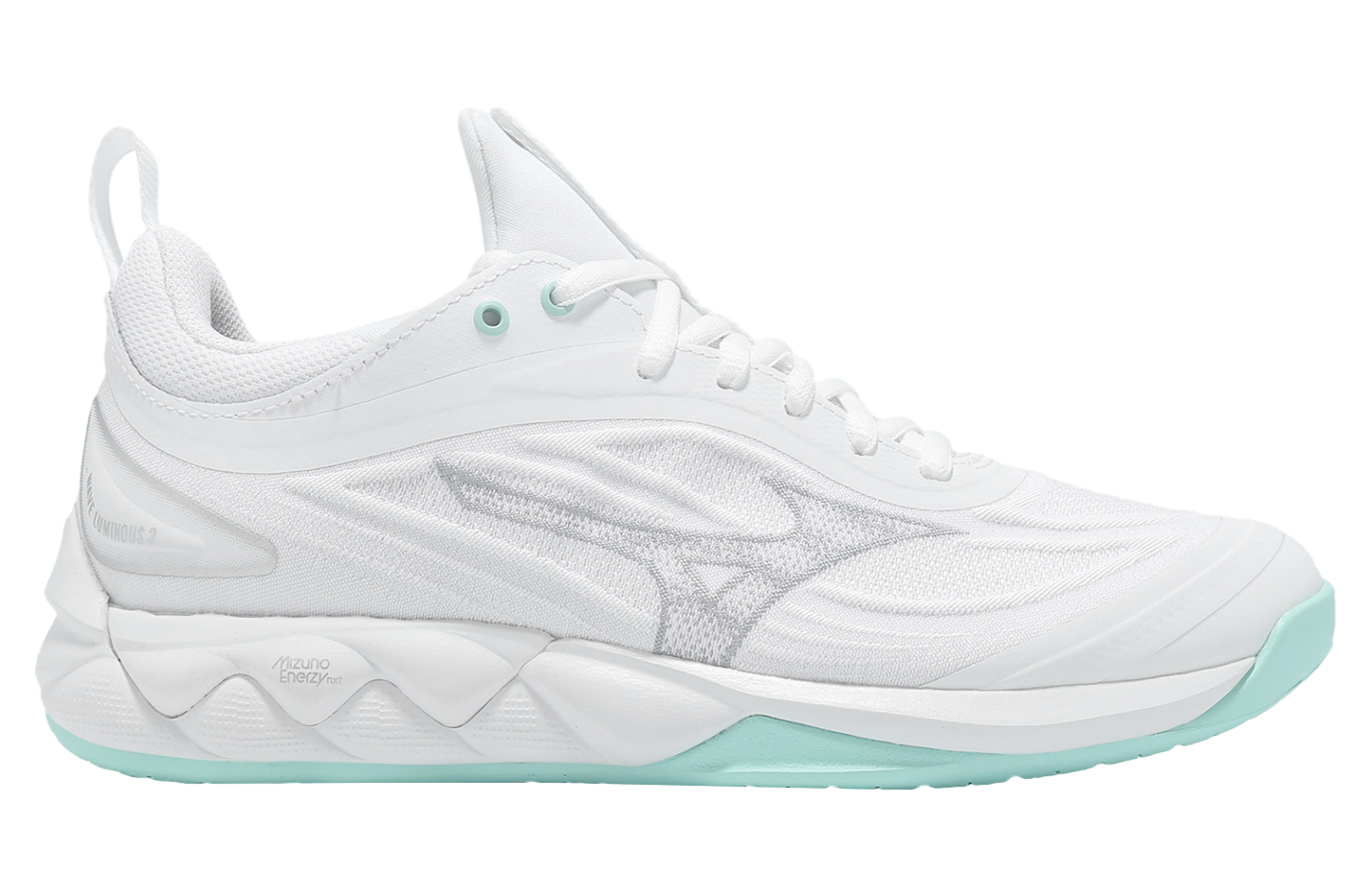 MIZUNO　WaveDiverse　24.5 Mizuno Wave Luminous 3 WMNS White / Green - Jun 2025