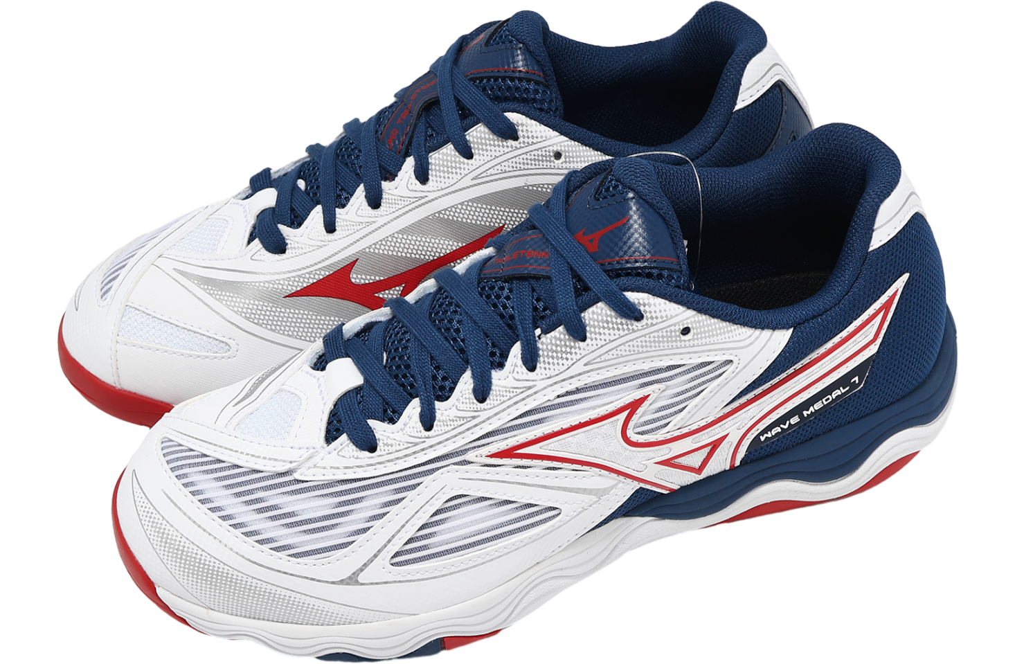Mizuno Wave Medal 7 Wide White / Navy
