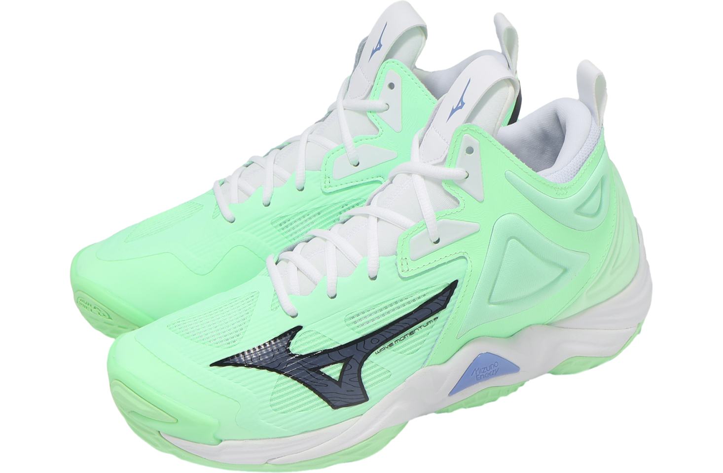 Mizuno Wave Momentum 3 Mid Green / White - Nov 2024 - V1GA231787