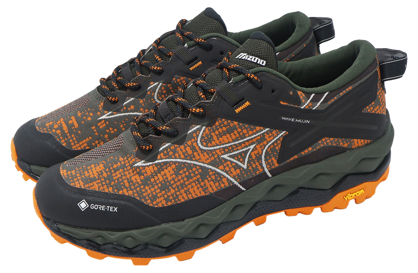 Mizuno Wave Mujin 10 GTX Maharishi Green / Orange