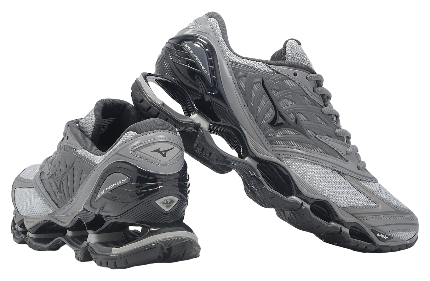 Mizuno Wave Prophecy LS Grey / Black - Aug 2025 - D1GA333704