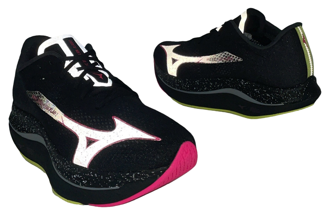 Mizuno Wave Rebellion FLASH2 ブラック/ピンク MIZUNO ミズノ WAVE REBELLION FLASH 2 ウエーブリベリオン