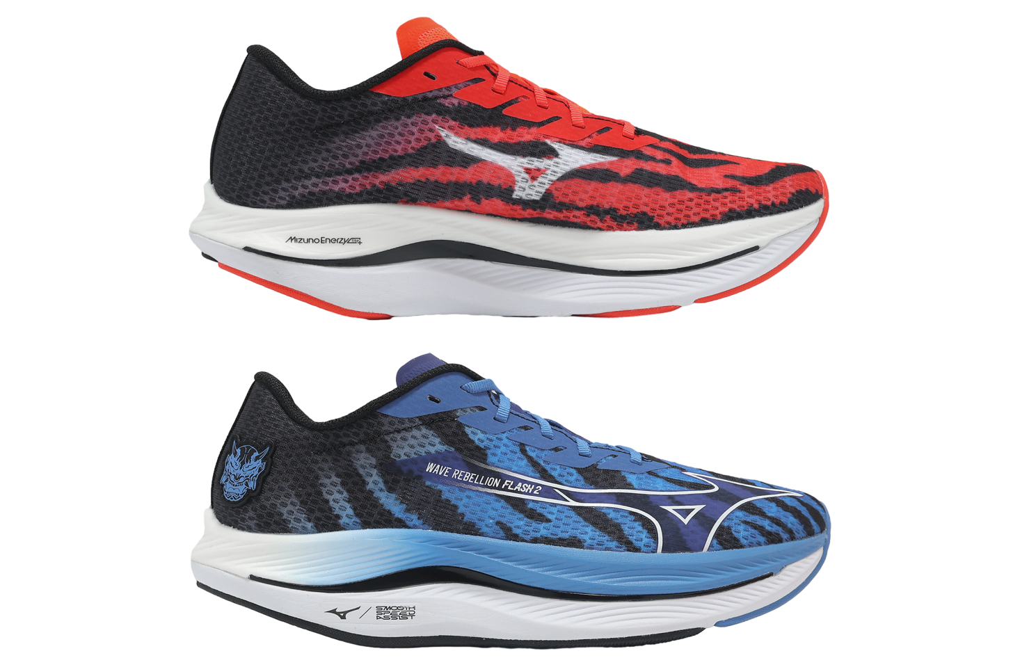 Mizuno Wave Rebellion Flash 2 Red / Blue - Mar 2025