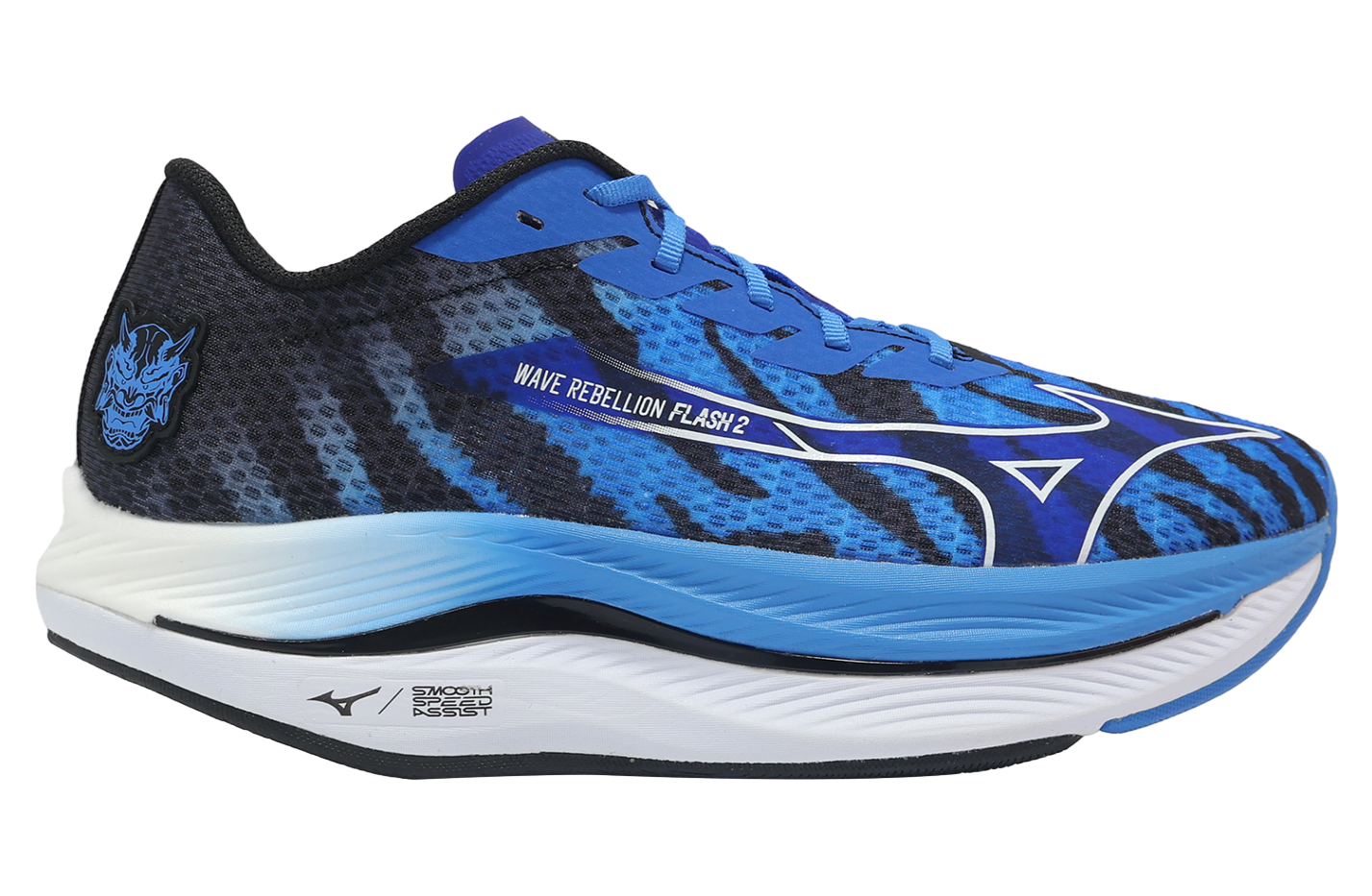 Mizuno WAVE REBELLION FLASH 2 青 MIZUNO WAVE REBELLION FLASH 2 MEN RUNNING SHOES RIVER BLUE