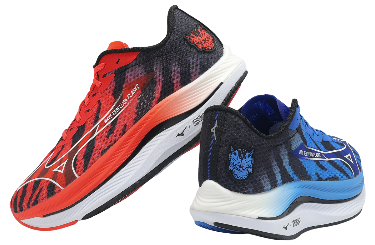 Mizuno Wave Rebellion Flash 2 Red / Blue - Mar 2025