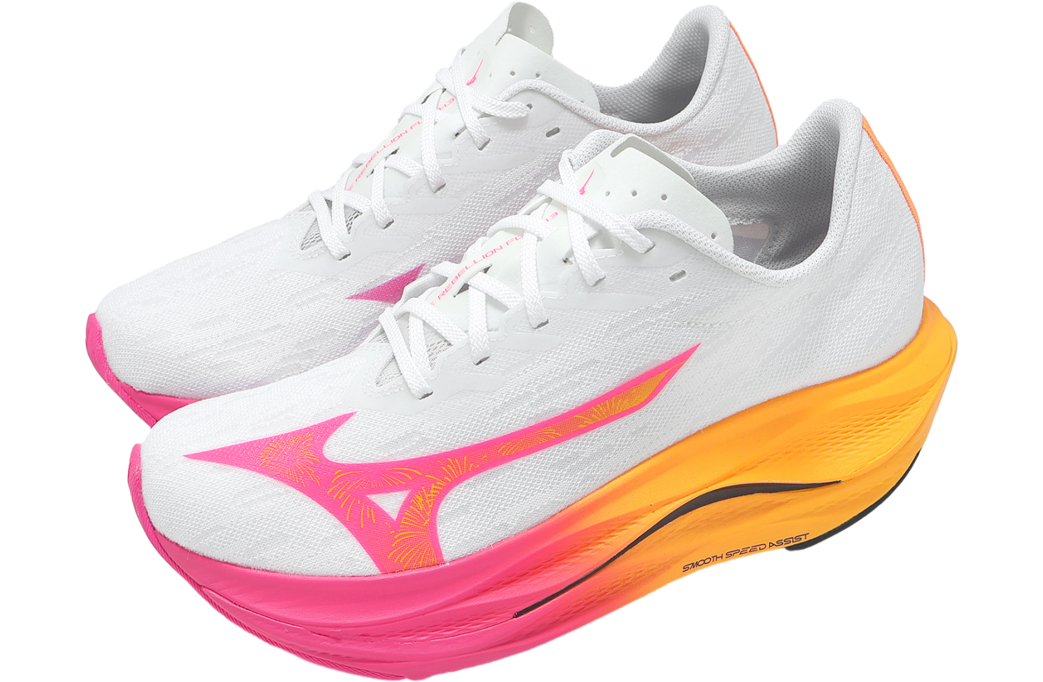 Mizuno Wave Rebellion Flash 3 White / Pink