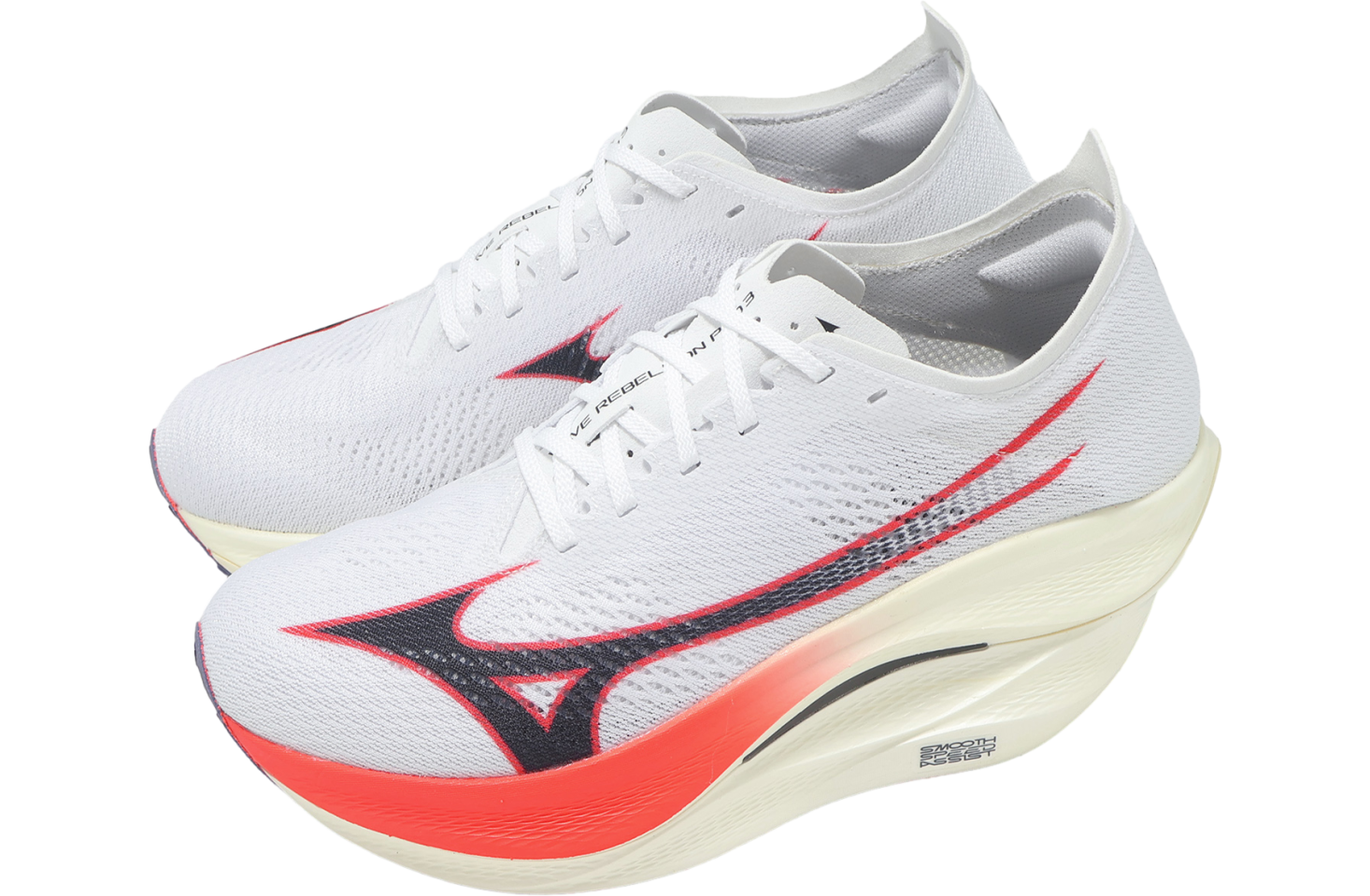 Mizuno Wave Rebellion PRO 3 White / Red - Jul 2025