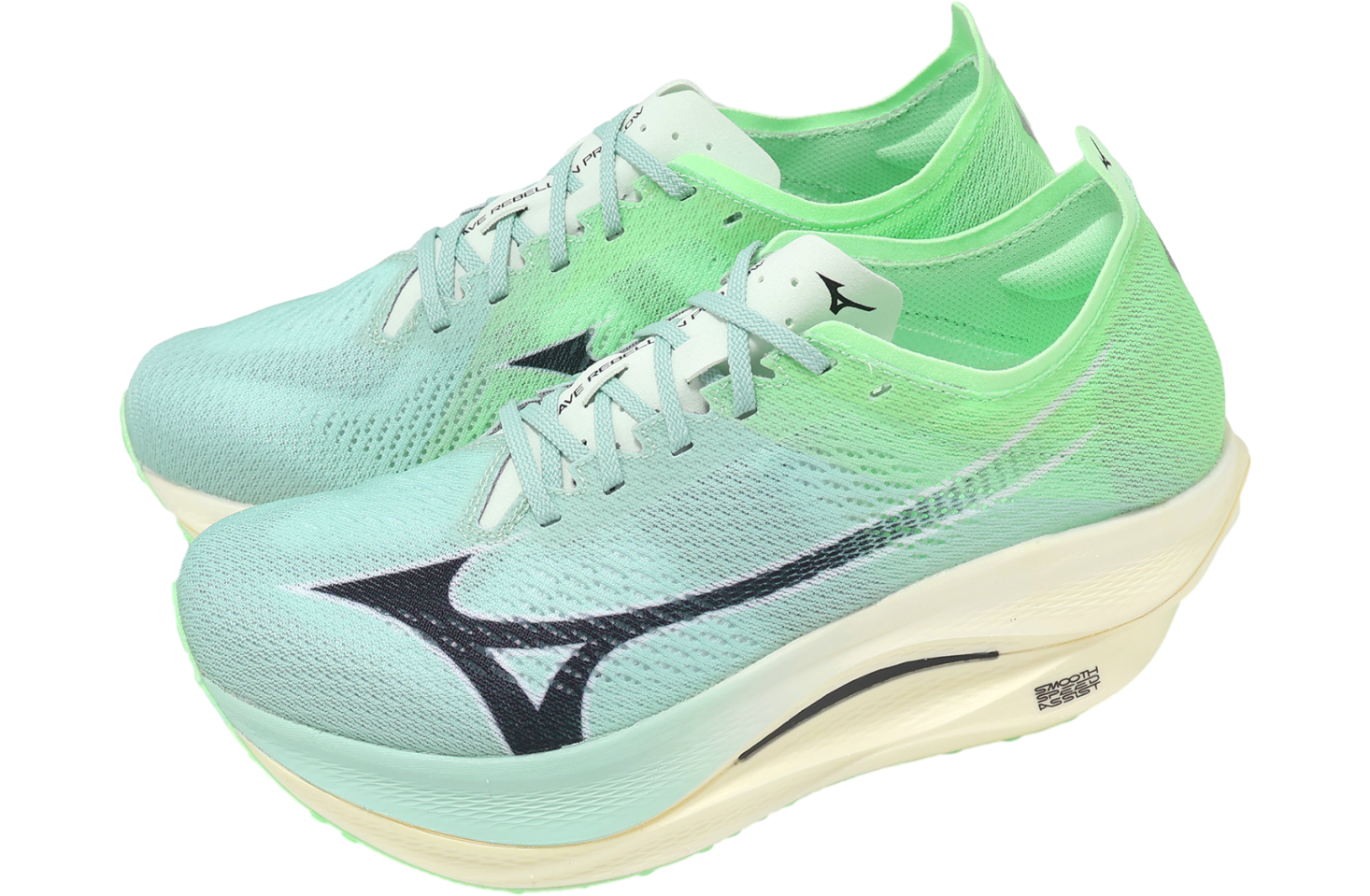 Mizuno Wave Rebellion PRO Low Green / Blue