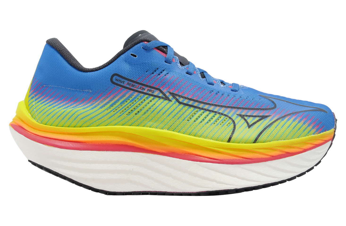 Mizuno Wave Rebellion Pro Yellow / Blue - Jun 2023