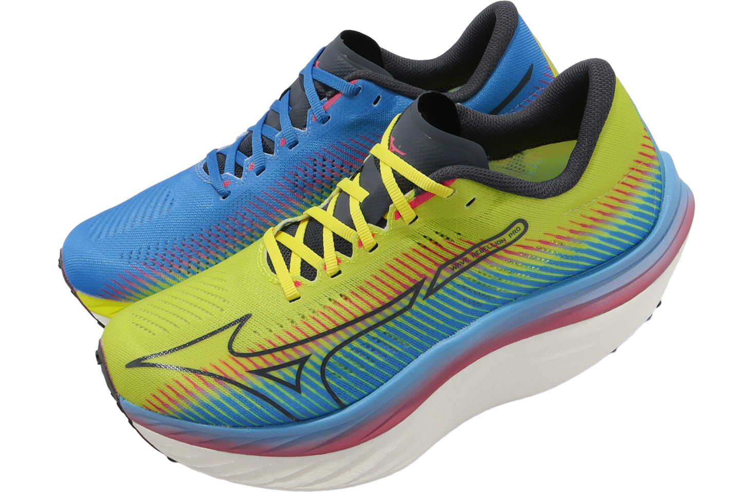 ぷうMIZUNO WAVERebellionPro Mizuno Running Shoes WAVE REBELLION PRO 2 White/Silver/Red