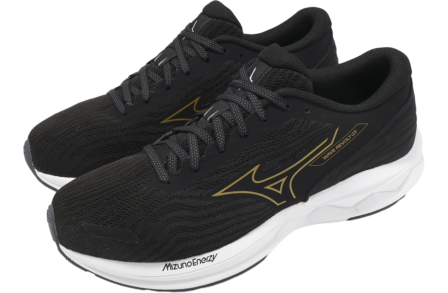 Mizuno Wave Revolt 3 Black / Gold