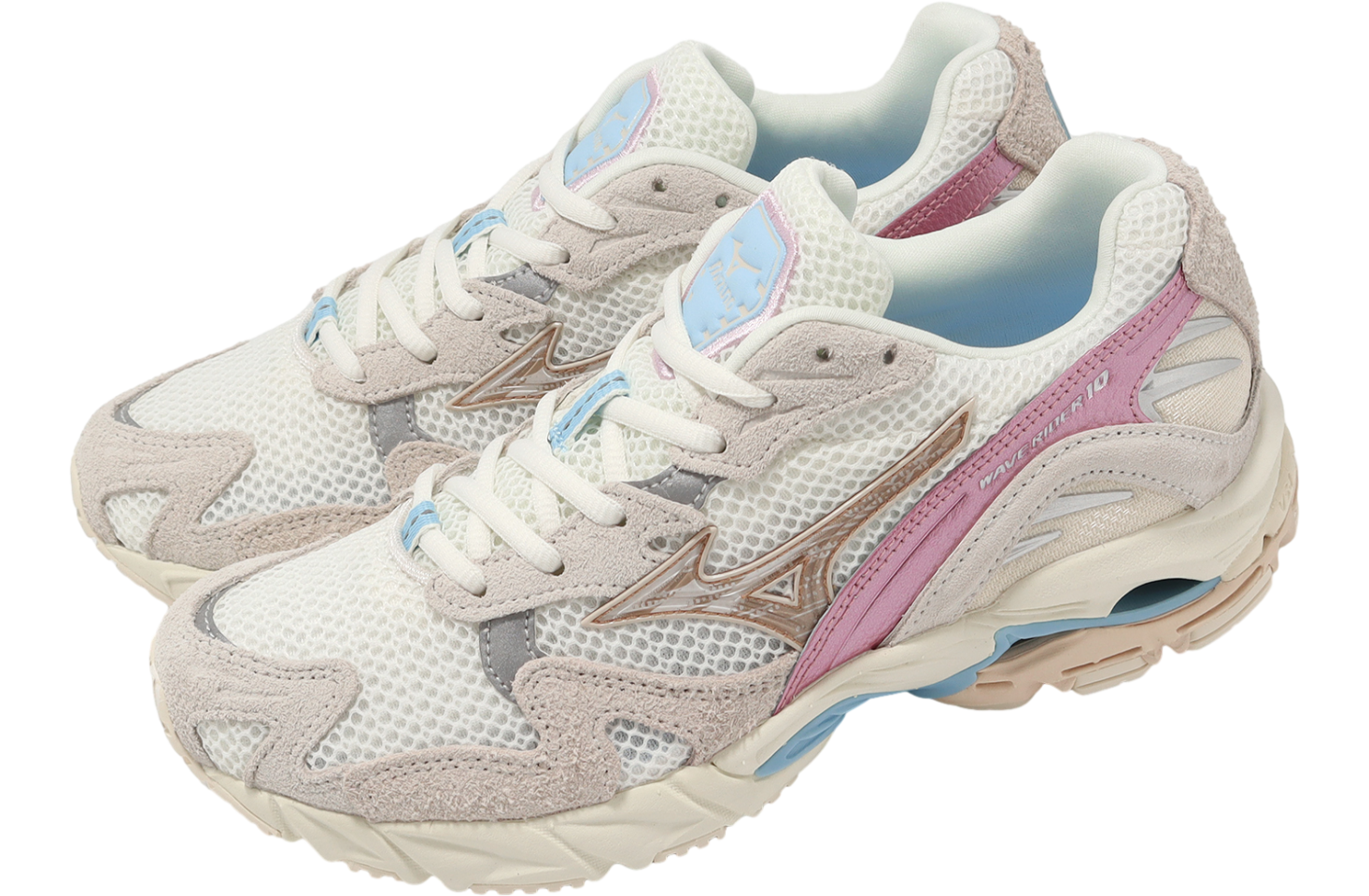 MIZUNO★WAVE RIDER 10★NEON CITY PINK Mizuno Wave Rider 10 Beige / Pink - Feb 2024 - D1GA242801