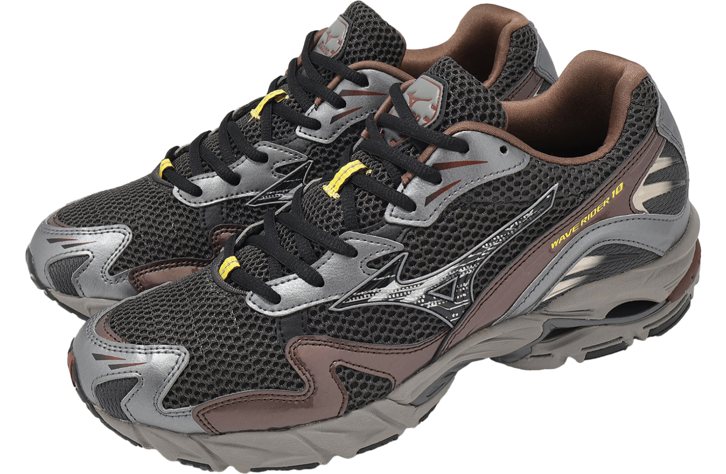 Mizuno Wave Rider 10 Black / Brown