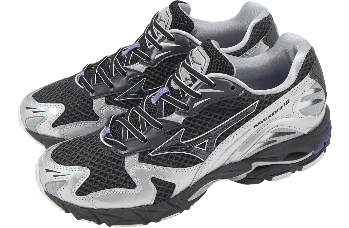 Mizuno Wave Rider 10 Black / Silver