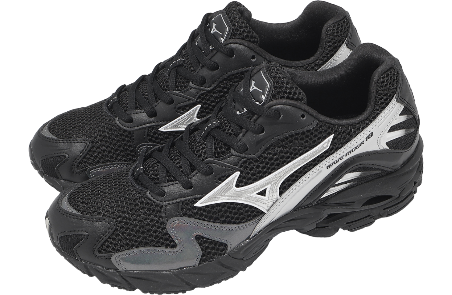 Mizuno Wave Rider 10 Black / Silver / Grey