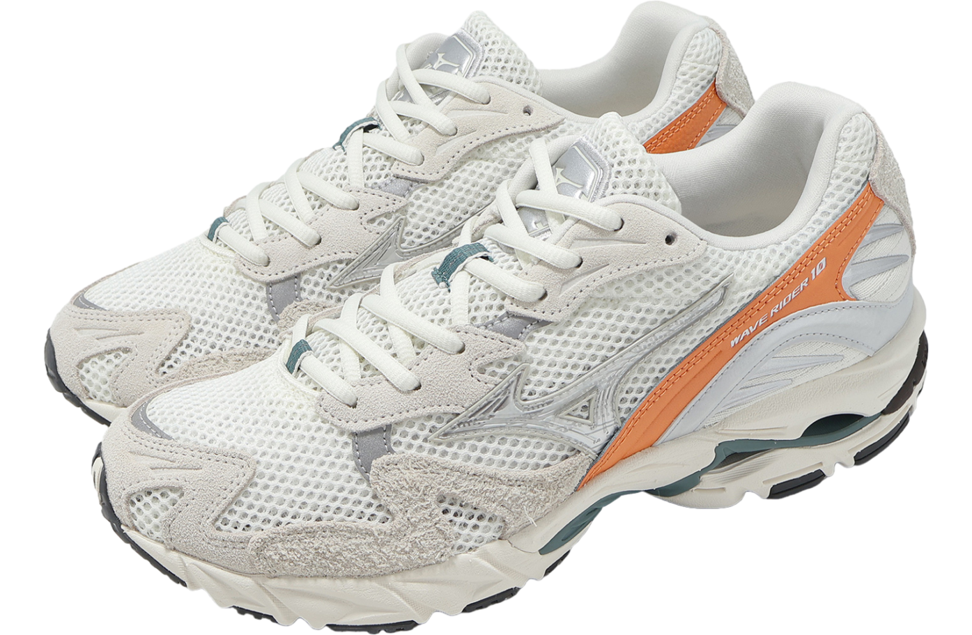 Mizuno Wave Rider 10 Ivory / Orange