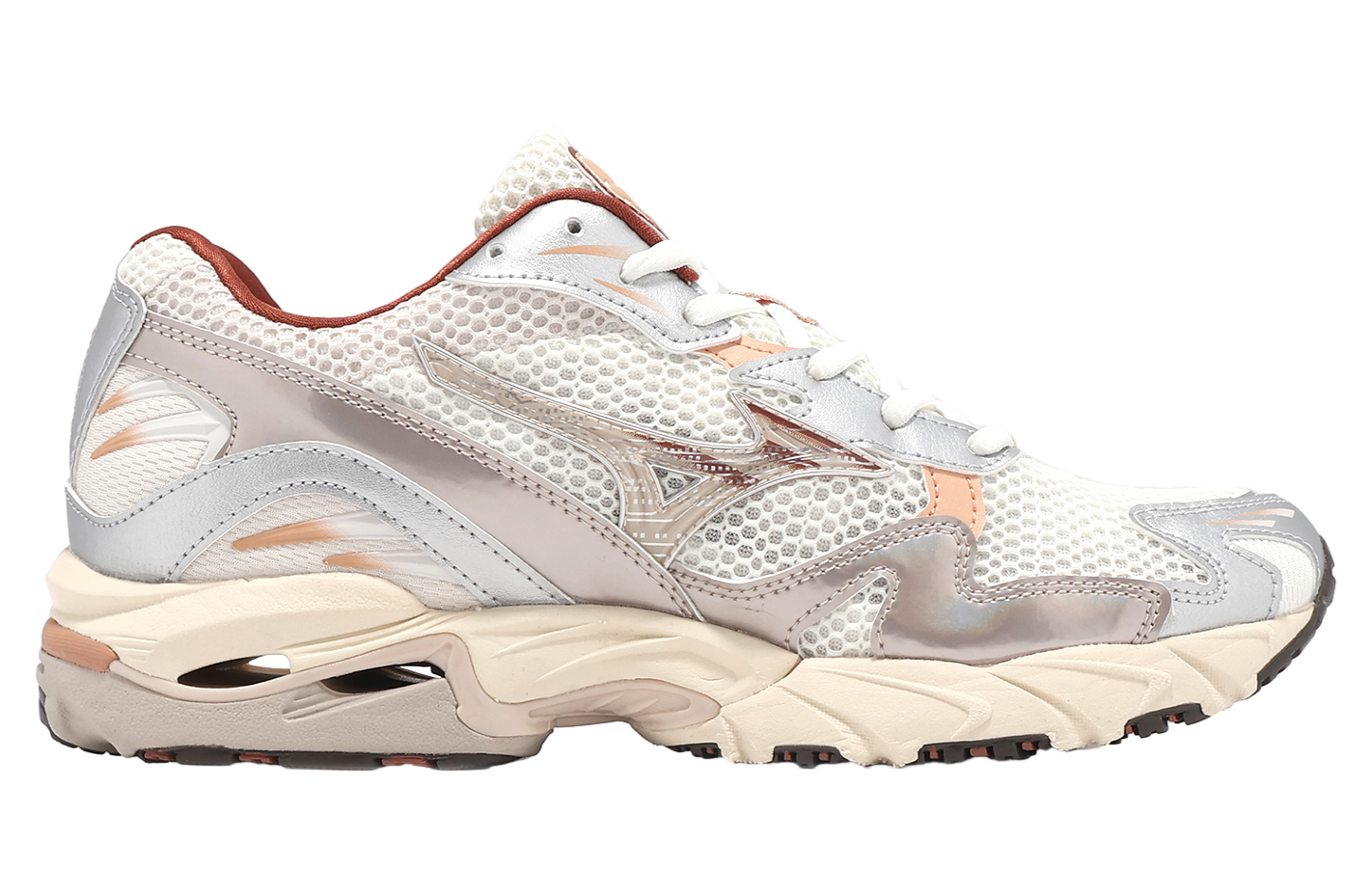 Mizuno Wave Rider 10 Silver / Beige