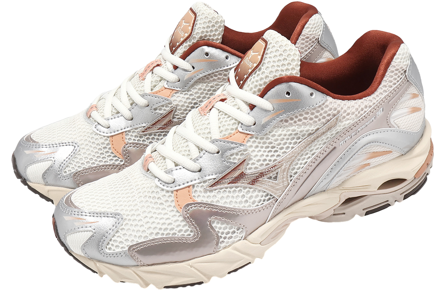 Mizuno Wave Rider 10 Silver / Beige