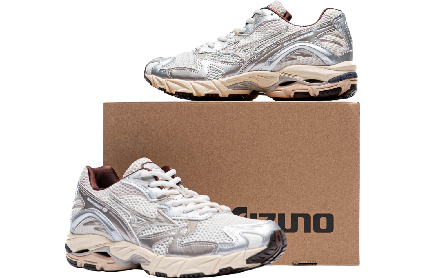 Mizuno Wave Rider 10 Snow White / Silver Cloud