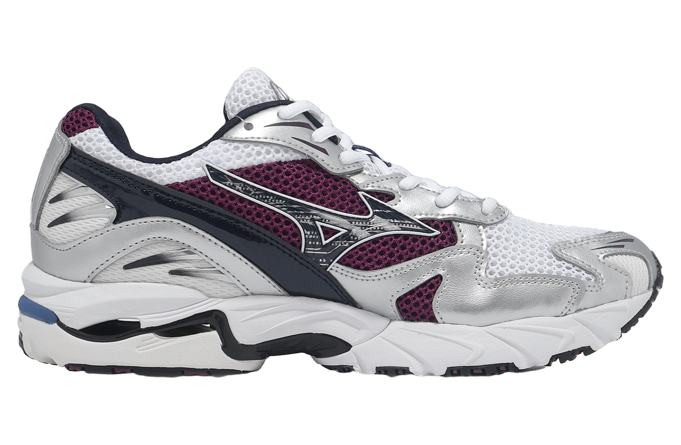 miyu10 Mizuno - Wave Rider 10 Sneaker in Black & Purple Haze