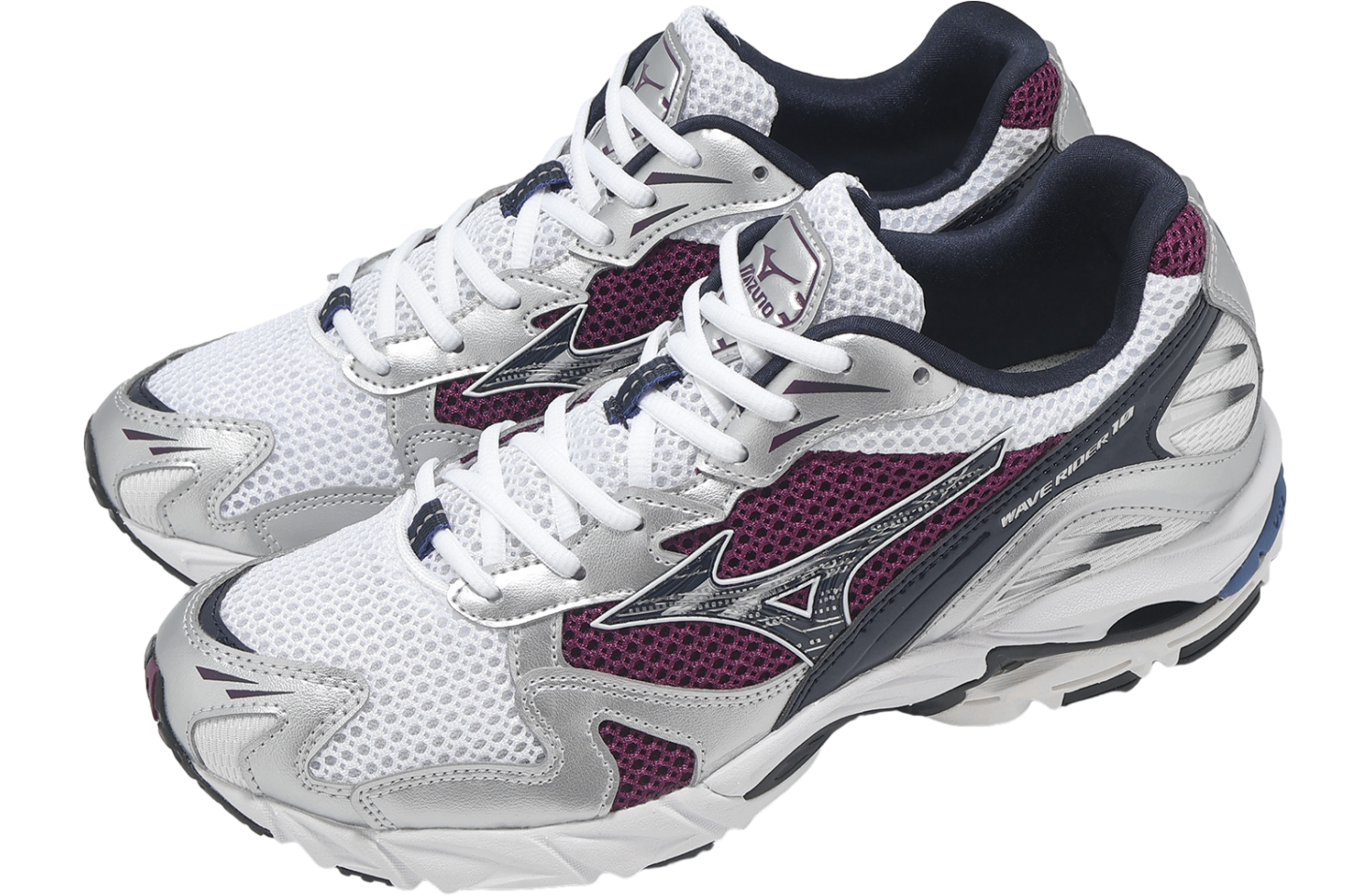 Mizuno Wave Rider 10 White / Purple - Aug 2025 - D1GA210414