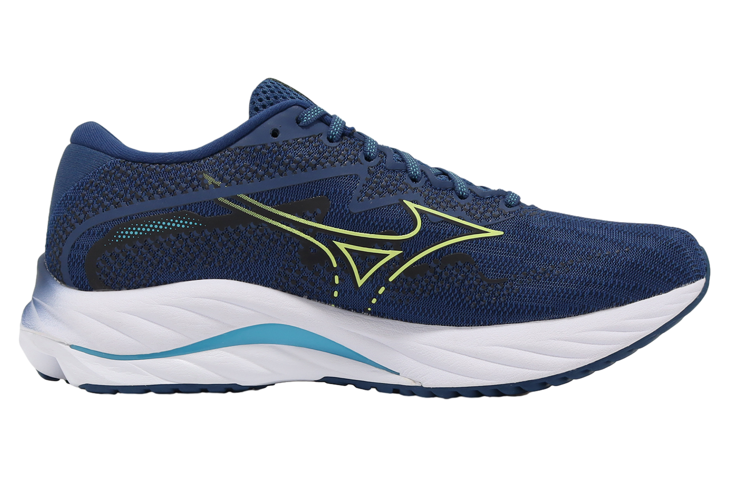 Mizuno Wave Rider 27 Navy Blue / Yellow