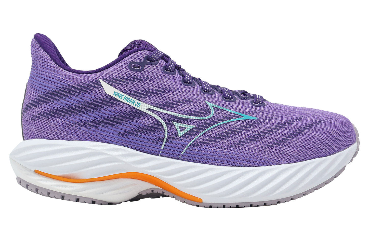 モモ Mizuno Wave Rider 28 2 Super Wide WMNS Purple / White - Nov