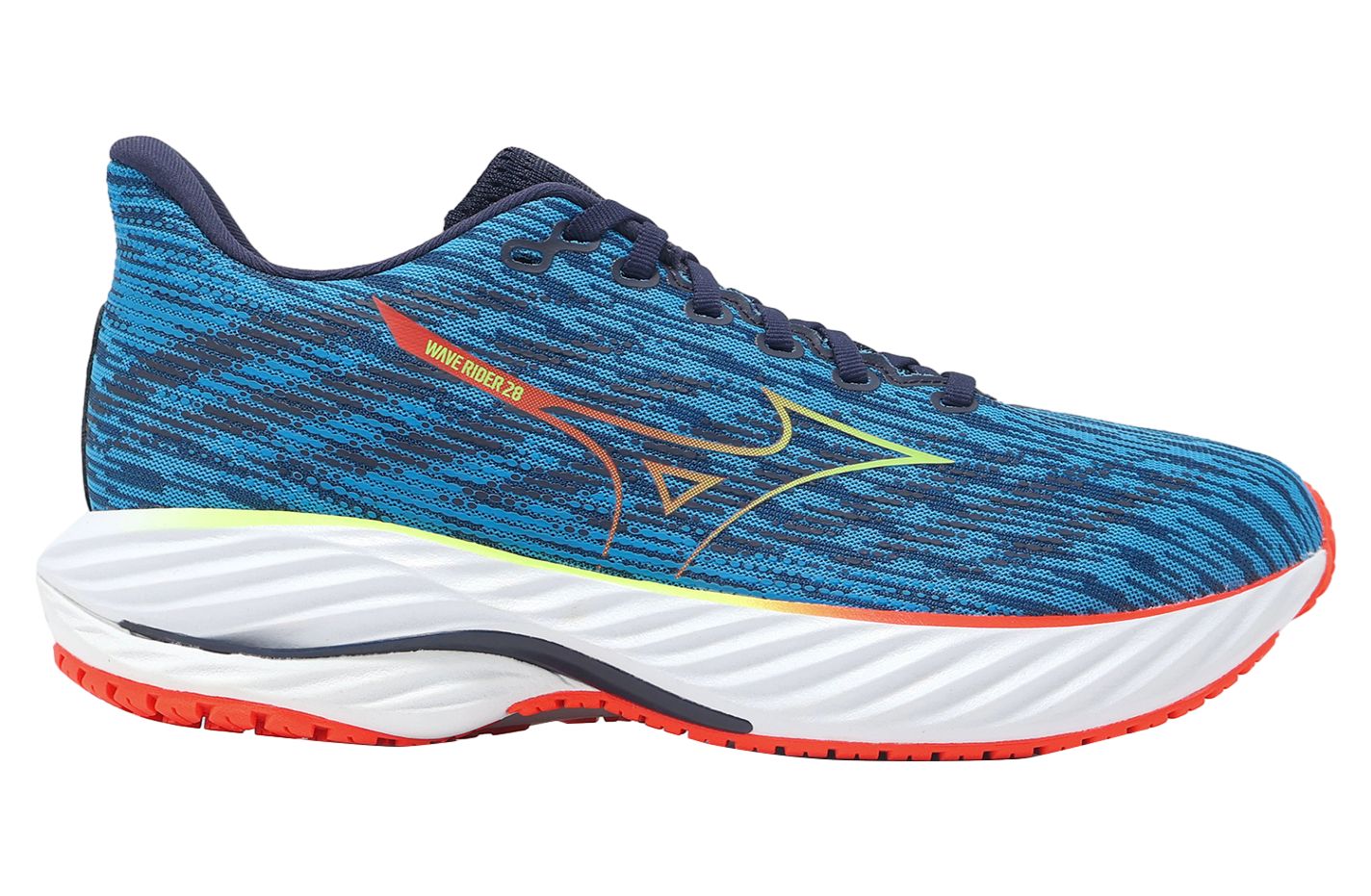山水104 Mizuno Wave Rider 28 Blue / White - Jan 2025 - J1GC240356