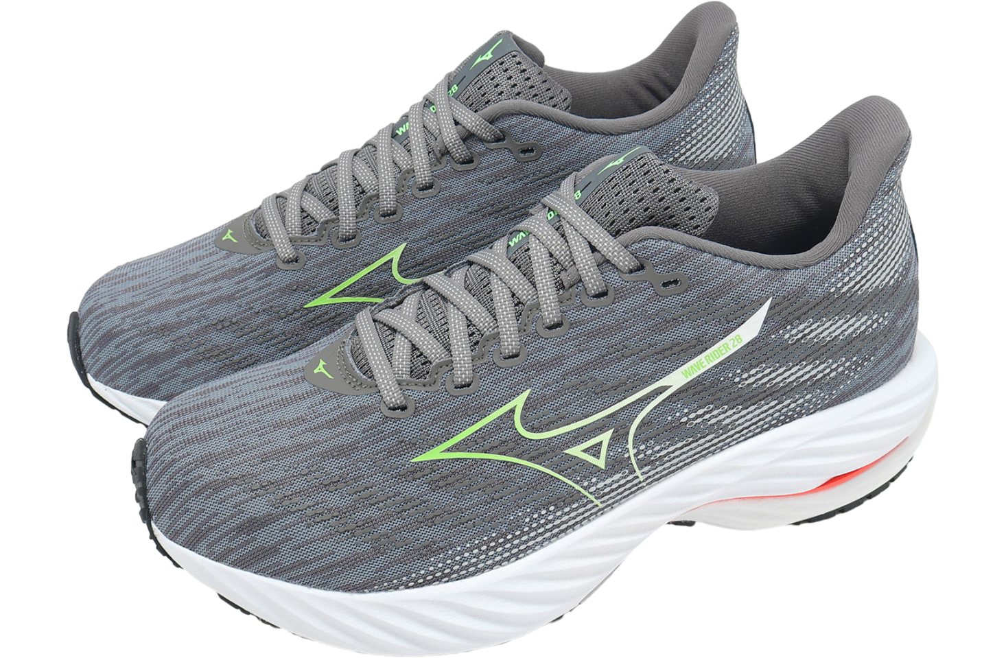 Mizuno Wave Rider 28 Grey / Green