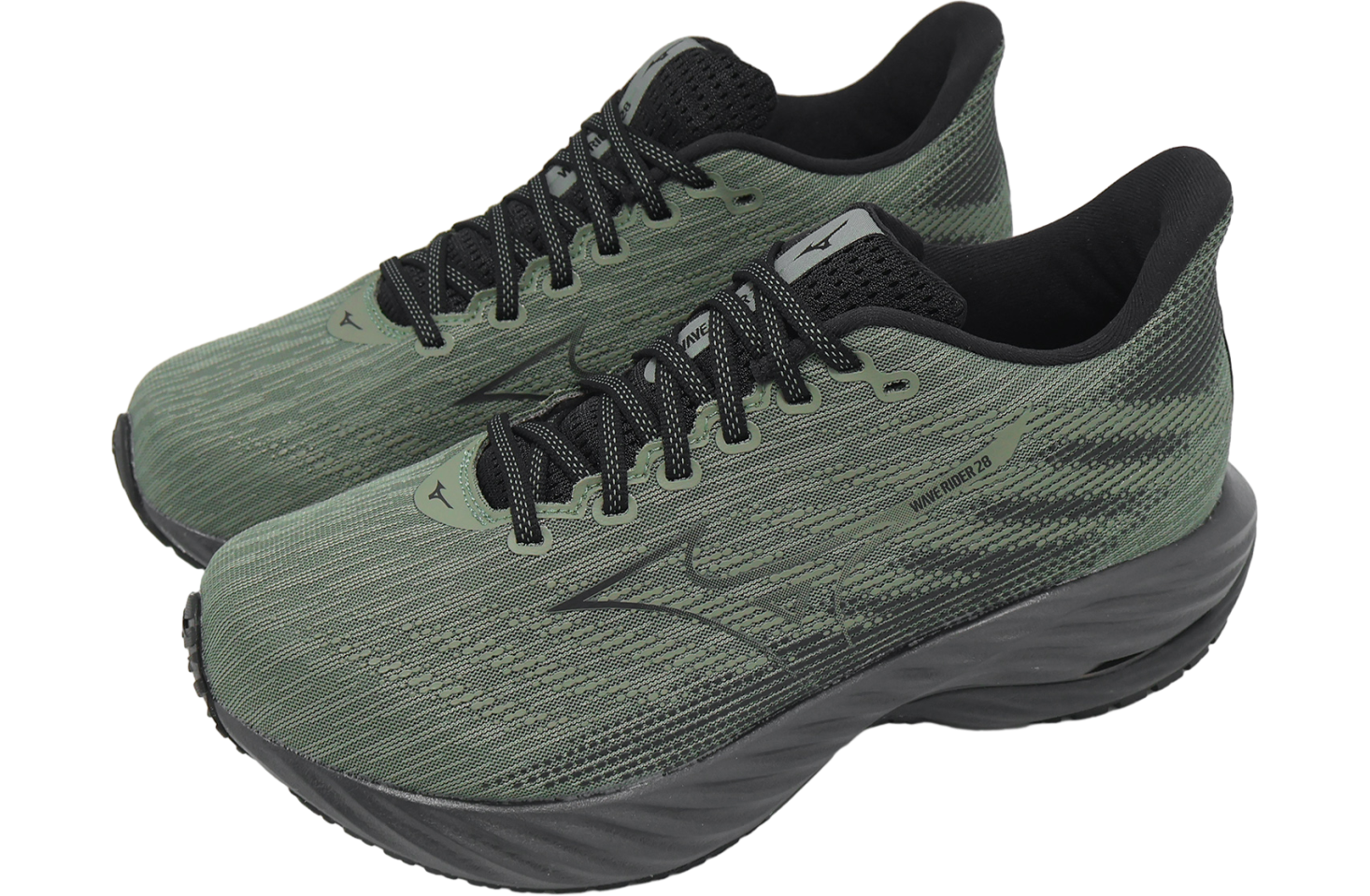 Mizuno Wave Rider 28 Super Wide Green / Black - Jan 2025