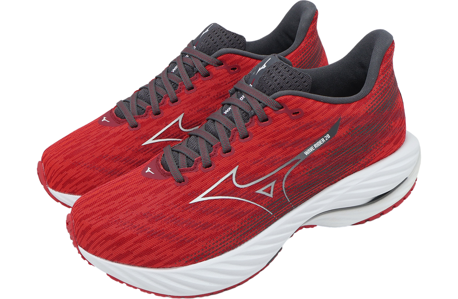 Mizuno Wave Rider 28 レッド Mizuno Men's Wave Rider 28 – Columbus Running Company