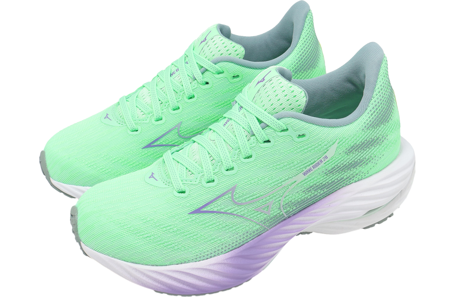 Mizuno Wave Rider 28 WMNS Green / Purple - Feb 2025