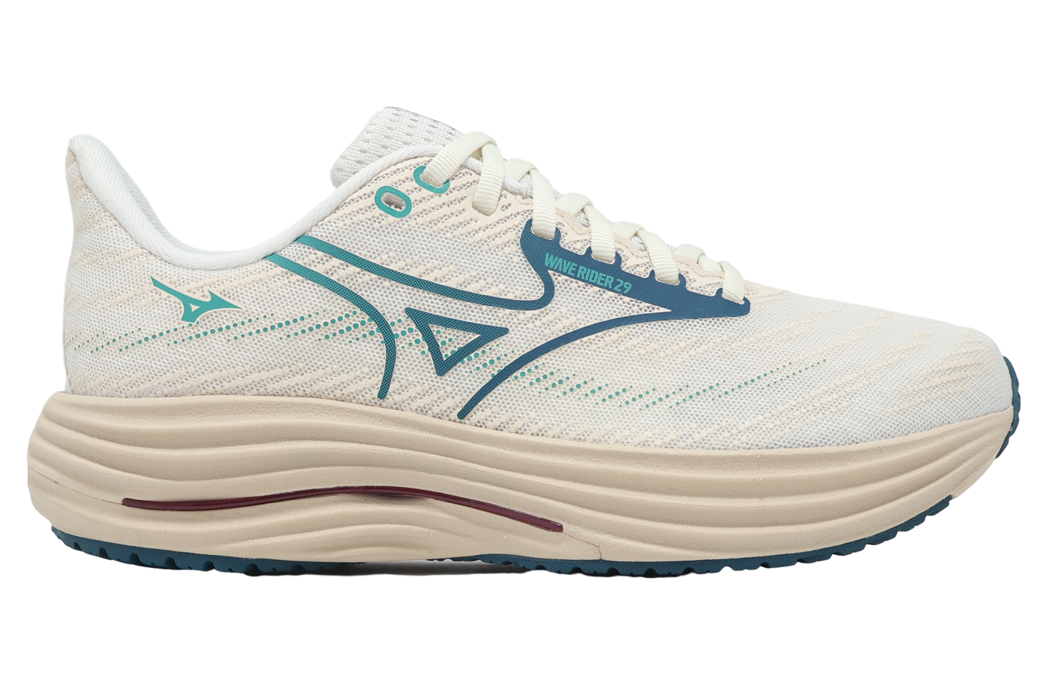 Mizuno Wave Rider 29 Beige / Green