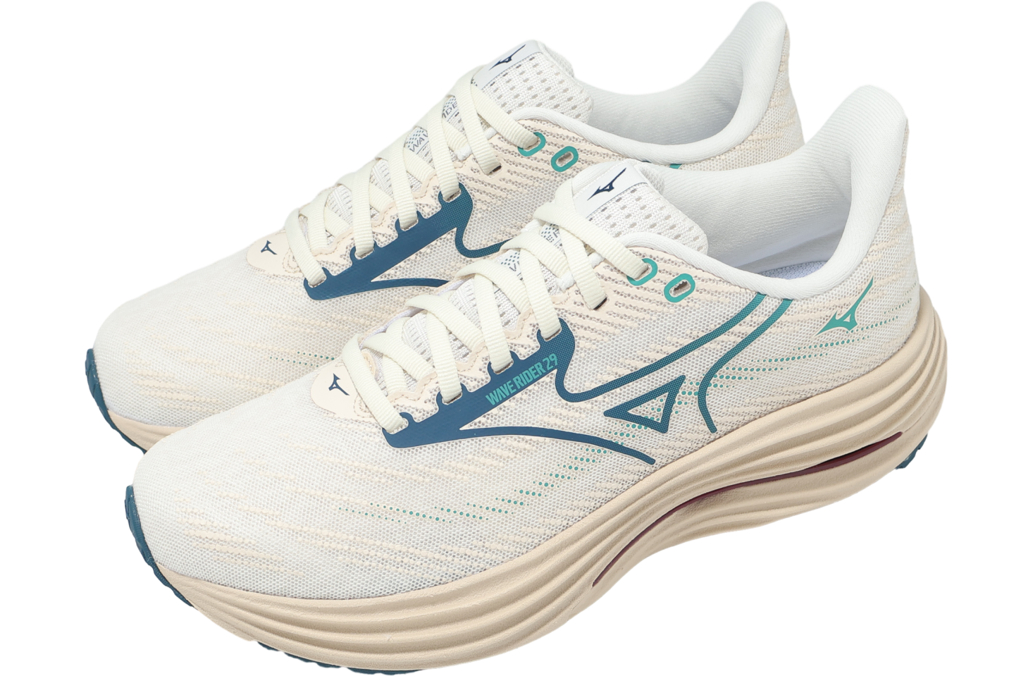 Mizuno Wave Rider 29 Beige / Green