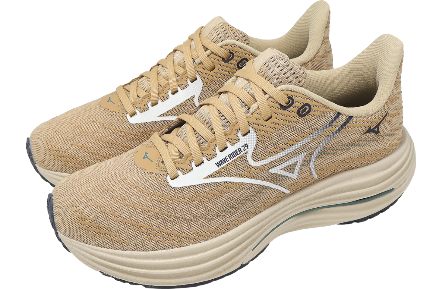 Mizuno Wave Rider 29 Khaki / White