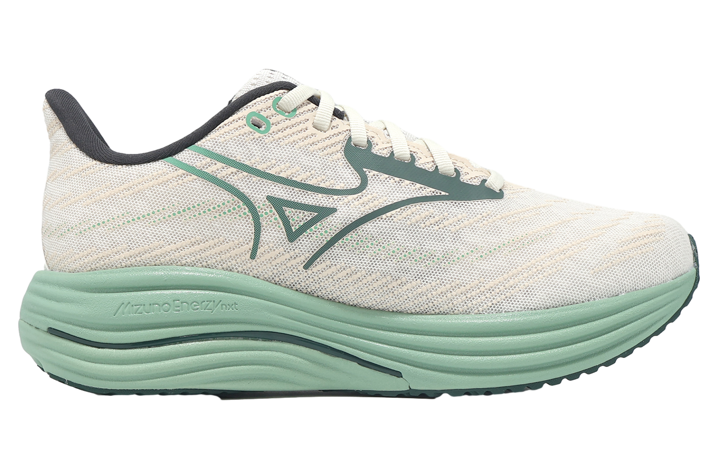 Mizuno Wave Rider 29 Super Wide Beige / Green
