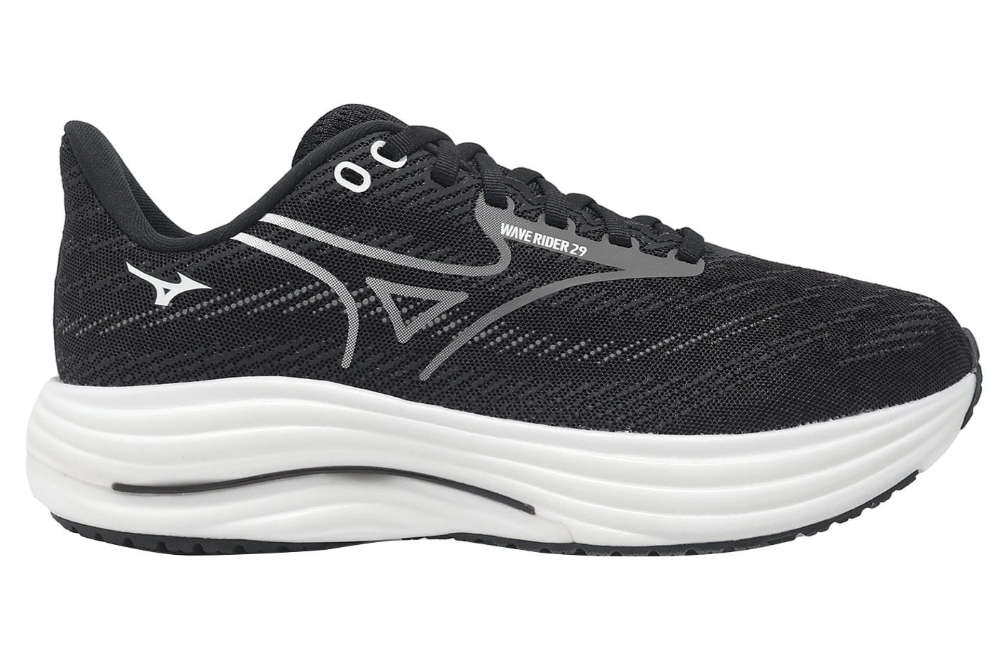 Mizuno Wave Rider 29 Super Wide Black / White - Jul 2025