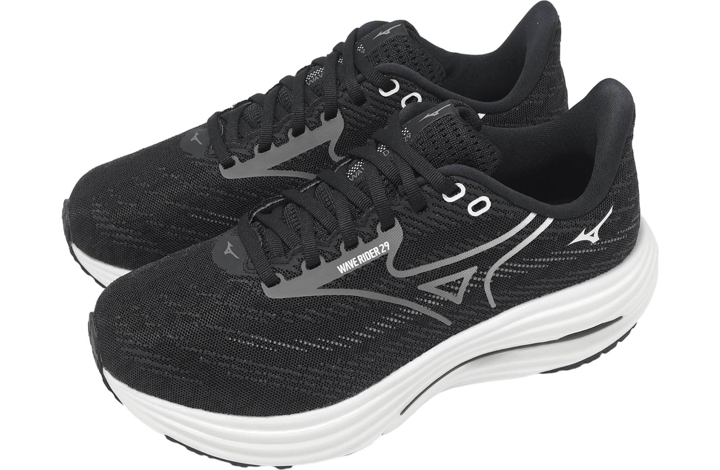 Mizuno Wave Rider 29 Super Wide Black / White - Jul 2025